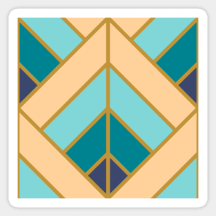 Geometric Pattern: Art Deco Diamond: Dream Sticker